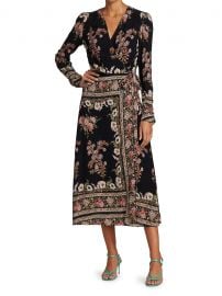 Hirzai Floral Wrap Midi Dress at Saks Fifth Avenue